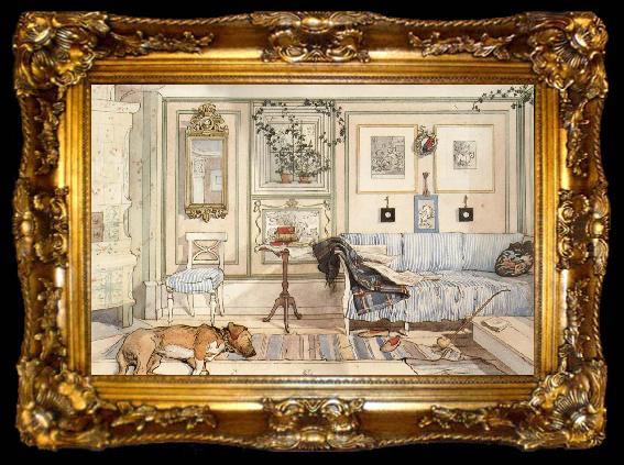 framed  Carl Larsson Lazy Nook, ta009-2